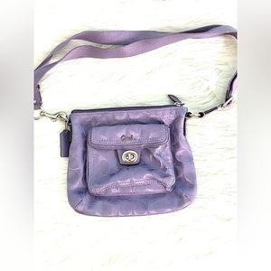 New Small Coach purple purse